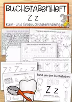 Vorschau - Anderer Materialtyp - Buchstabenheft Zz (Klein- und Großbuchstabentraining - Deckblatt