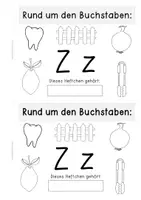 Vorschau - Anderer Materialtyp - Buchstabenheft Zz (Klein- und Großbuchstabentraining - Seite 1