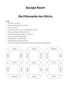 Vorschau - Arbeitsblätter - Escape Room: Die Philosophie des Glücks - Seite 1