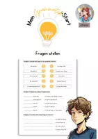 Vorschau - Arbeitsblätter - Fragen stellen - Arbeitsblatt - Deckblatt