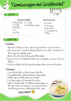 Vorschau - Anderer Materialtyp - Rezept: "Gemüsesuppe mit Grießknödel" (AES / Hauswirtschaft / Nahrungszubereitung) - Seite 1