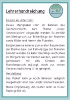 Vorschau - Poster - Merkspruch Plakat - Unser Sonnensystem (Planeten) - Seite 2