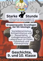 Vorschau - Arbeitsblätter - Nationalsozialismus | NS-Ideologie Gruppenpuzzle - Deckblatt