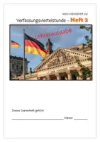 Vorschau - Stundenentwürfe - Materialpaket - Arbeitsheft 1 und 2 zur Verfassungsviertelstunde (20 Einheiten) - Deckblatt