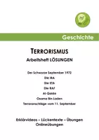 Vorschau - Unterrichtsreihen - Terrorismus (Arbeitsheft) - Seite 1