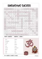 Vorschau - Arbeitsblätter - Hinduismus Suchsel / Buchstabengitter - Deckblatt