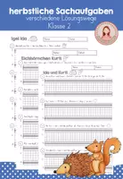 Vorschau - Arbeitsblätter - Sachaufgaben - Klasse 2 - Herbst - Deckblatt