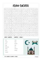 Vorschau - Arbeitsblätter - Islam Suchsel / Buchstabengitter - Seite 2