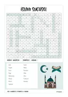 Vorschau - Arbeitsblätter - Islam Suchsel / Buchstabengitter - Deckblatt