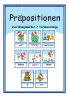 Vorschau - Poster - Präpositionen * Zuordnungskarten - Deckblatt