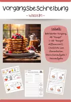 Vorschau - Arbeitsblätter - Waffeln (Rezept Vorgangsbeschreibung) - Deckblatt