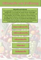 Vorschau - Arbeitsblätter - Nährstoffe Arbeitsblätter (Makro- und Mikronährstoffe) inkl. Lösung - Seite 1