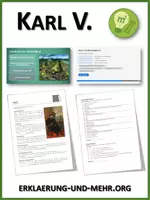Vorschau - Arbeitsblätter - Karl V. (Lückentext und Übungen) - Deckblatt