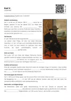 Vorschau - Arbeitsblätter - Karl V. (Lückentext und Übungen) - Seite 1