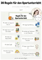 Vorschau - Poster - Sport: 30 Regeln für den Sportunterricht (Kl.1-4) - Deckblatt