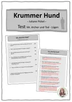 Vorschau - Arbeitsblätter - Krummer Hund: TestmKapitel 13-24 | RSAP/HSAP 2025 - Deckblatt