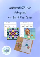 Vorschau - Spiele - Mathepuzzle 4er, 8er & 7ner Reihen - Deckblatt