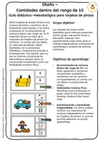 Vista previa - Juegos / Gamificación - Cantidades hasta 10 - Tarjetas de pinzas - Paquete de estaciones del año - página 1