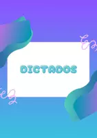 Vista previa - Unidades / Secuencias / Situaciones de Aprendizaje - Tipos de dictados y tarjeta de actividades - Portada