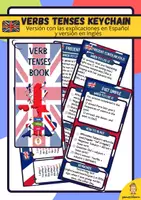 Vista previa - Refuerzo / NEE / Materiales de apoyo - English verb tenses keychain - Portada