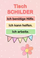 Vorschau - Bildkarten - Tischschilder Hilfe/keine Hilfe - Deckblatt