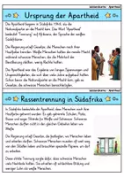 Vorschau - Bildkarten - Wissenskartei - Apartheid | Kolonialzeit | Afrika kolonialisierung - Seite 1