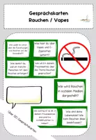 Vorschau - Aufgabenkarten - Gesprächskarten Gesprächsanlass zum Thema Rauchen, Vapes, Zigaretten (Suchtprävention) - Deckblatt