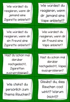 Vorschau - Aufgabenkarten - Gesprächskarten Gesprächsanlass zum Thema Rauchen, Vapes, Zigaretten (Suchtprävention) - Seite 3