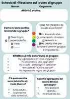 anteprima - Materiale di supporto/inclusione - Scheda di riflessione - Pagina di copertina