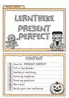 Vorschau - Merkblätter - Halloween Lerntheke - present perfect - Seite 2