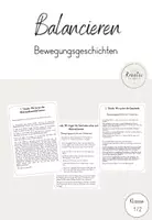 Vorschau - Unterrichtsreihen - Bewegungsgeschichten zum Balancieren - Deckblatt