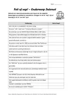 Voorbeeld - Informatica: Feit of nep - Onderwerp Internet - Pagina 3
