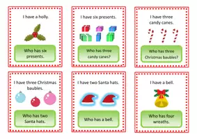 förhandsvisning - Christmas Engelska Ordkedja - sida 3