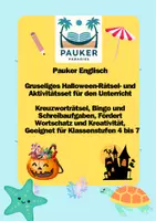 Vorschau - Arbeitsblätter - Pauker Englisch - Gruseliges Halloween-Rätsel- und Aktivitätsset für den Unterricht - Deckblatt