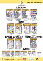 Vista previa - Refuerzo / NEE / Materiales de apoyo - 2 verb tenses mini book - página 1