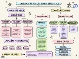 Vista previa - Unidades / Secuencias / Situaciones de Aprendizaje - AS PERSOAS SOMOS SERES VIVOS. MAPA CONCEPTUAL - página 1