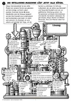 Vorschau - Unterrichtsreihen - Sinnentnehmendes Lesen: Intelligenz-Maschine löst Allgemeinwissen-Rätsel (D-A-CH, schwarz-weiß-Version) - Seite 1