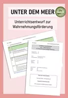 Vorschau - Stundenentwürfe - Unterrichtsentwurf zur Farbwahrnehmung: Unter dem Meer - Deckblatt