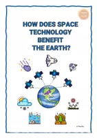 Vista previa - Hojas de trabajo - How does space technology benefit the Earth? - Portada