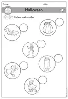 Vorschau - Arbeitsblätter - Halloween Arbeitsblatt Wortschatz differenziert - Englisch - Seite 2