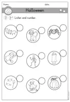 Vorschau - Arbeitsblätter - Halloween Arbeitsblatt Wortschatz differenziert - Englisch - Seite 3