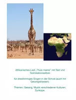 Vorschau - Anderer Materialtyp - Thula mama dreistimmig mit Solmisationssilben - Deckblatt
