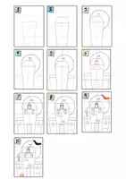 Vorschau - Arbeitsblätter - How to draw a Spukhaus - Halloween Kunstwerk - Seite 2
