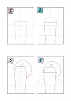 Vorschau - Arbeitsblätter - How to draw a Spukhaus - Halloween Kunstwerk - Seite 3