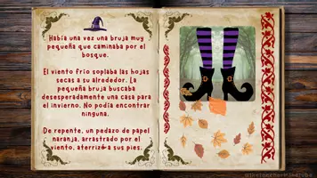 Vista previa - Manualidades / Dibujos para colorear - Halloween cuento ESP - página 2