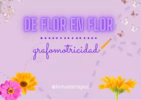 Vista previa - Hojas de trabajo - Cuaderno de Grafomotricidad - trazos con mariposas y flores 🌼 - Portada