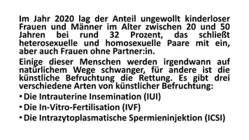 Vorschau - Arbeitsblätter - Kinderwunsch, Künstliche Befruchtung - Seite 3