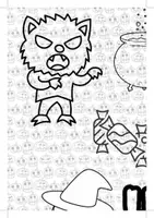 Vista previa - Manualidades / Dibujos para colorear - Halloween collaborative poster - página 1