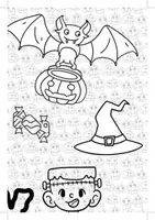 Vista previa - Manualidades / Dibujos para colorear - Halloween collaborative poster - página 3
