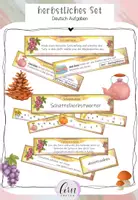 Vorschau - Spiele - herbstliche Deutschaufgaben 3er Set - Deckblatt
